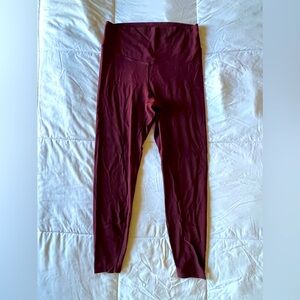 Old Navy Powersoft maroon extra high rise leggings adult medium